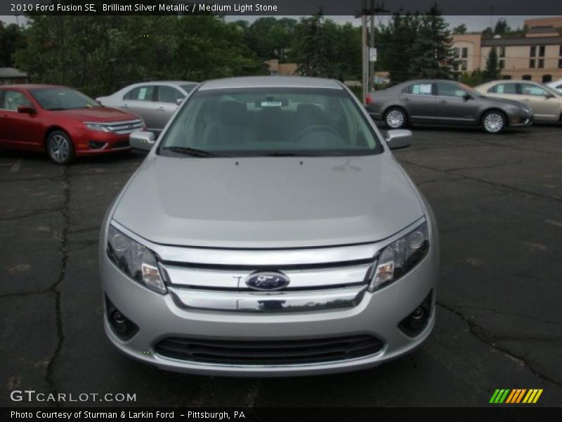 Brilliant Silver Metallic / Medium Light Stone 2010 Ford Fusion SE