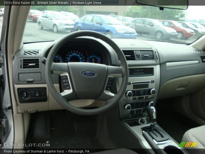 Brilliant Silver Metallic / Medium Light Stone 2010 Ford Fusion SE
