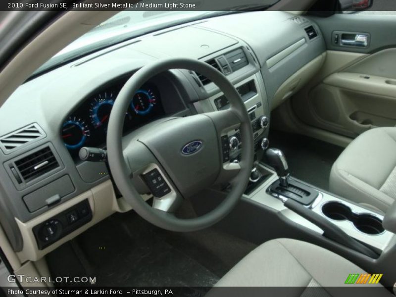 Brilliant Silver Metallic / Medium Light Stone 2010 Ford Fusion SE