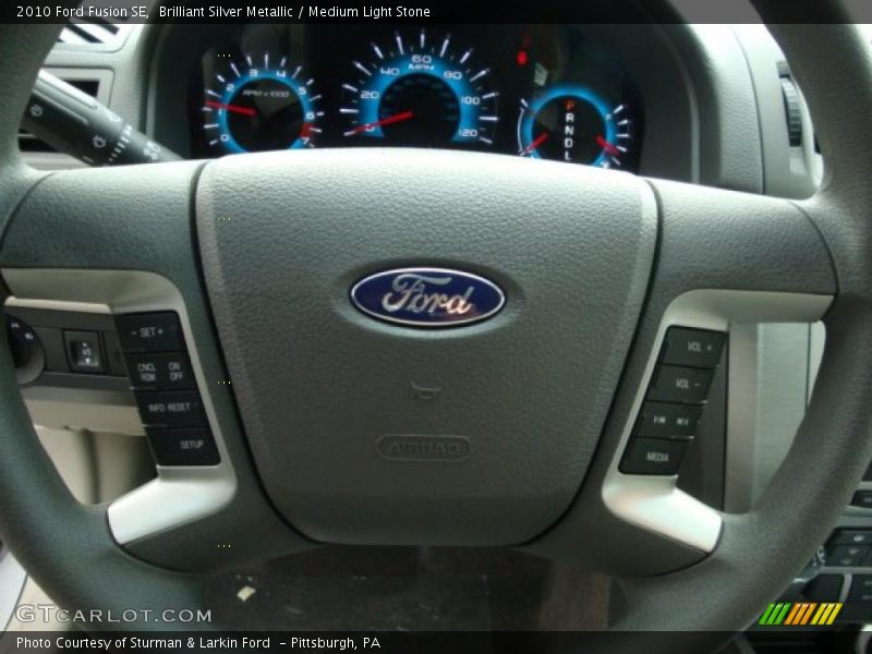Brilliant Silver Metallic / Medium Light Stone 2010 Ford Fusion SE