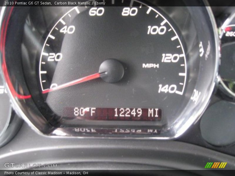 Carbon Black Metallic / Ebony 2010 Pontiac G6 GT Sedan