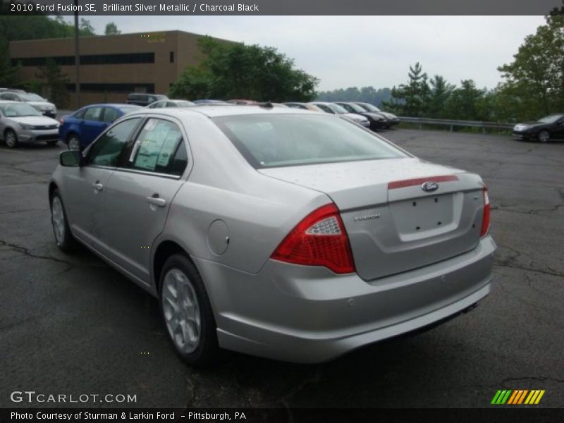 Brilliant Silver Metallic / Charcoal Black 2010 Ford Fusion SE