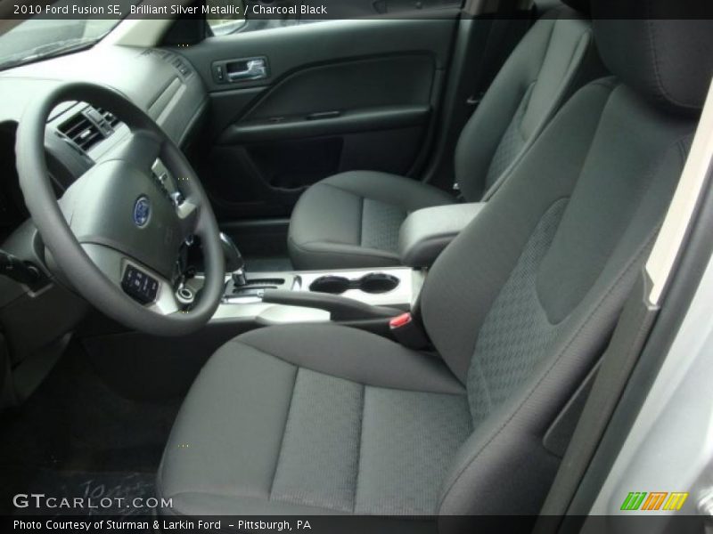 Brilliant Silver Metallic / Charcoal Black 2010 Ford Fusion SE