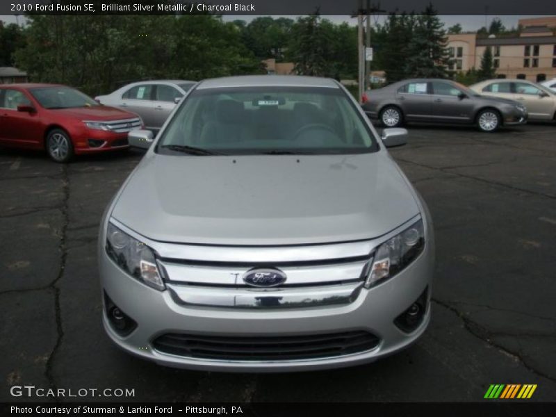 Brilliant Silver Metallic / Charcoal Black 2010 Ford Fusion SE