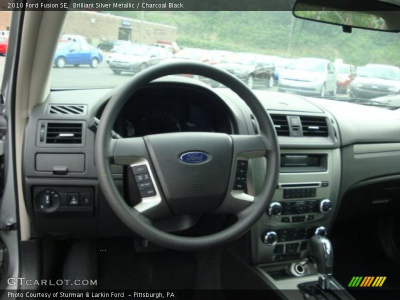 Brilliant Silver Metallic / Charcoal Black 2010 Ford Fusion SE