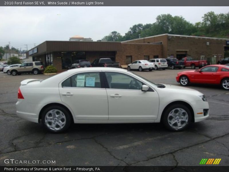 White Suede / Medium Light Stone 2010 Ford Fusion SE V6