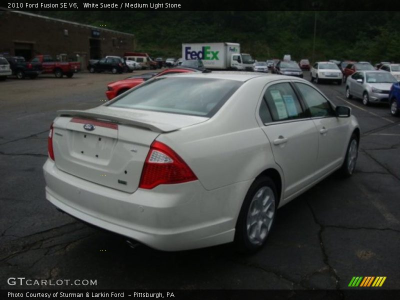 White Suede / Medium Light Stone 2010 Ford Fusion SE V6