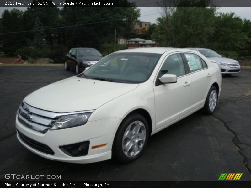 White Suede / Medium Light Stone 2010 Ford Fusion SE V6