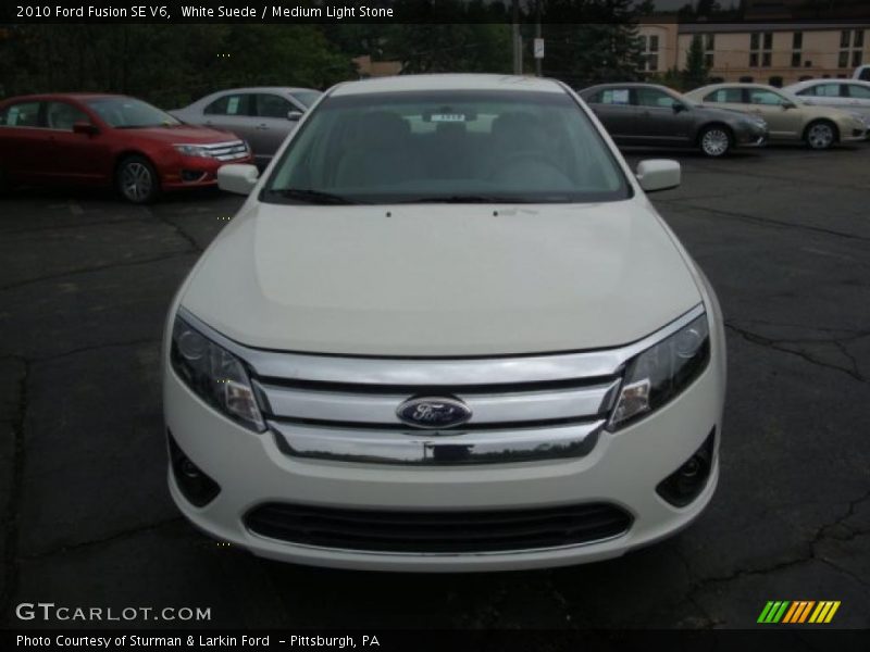 White Suede / Medium Light Stone 2010 Ford Fusion SE V6