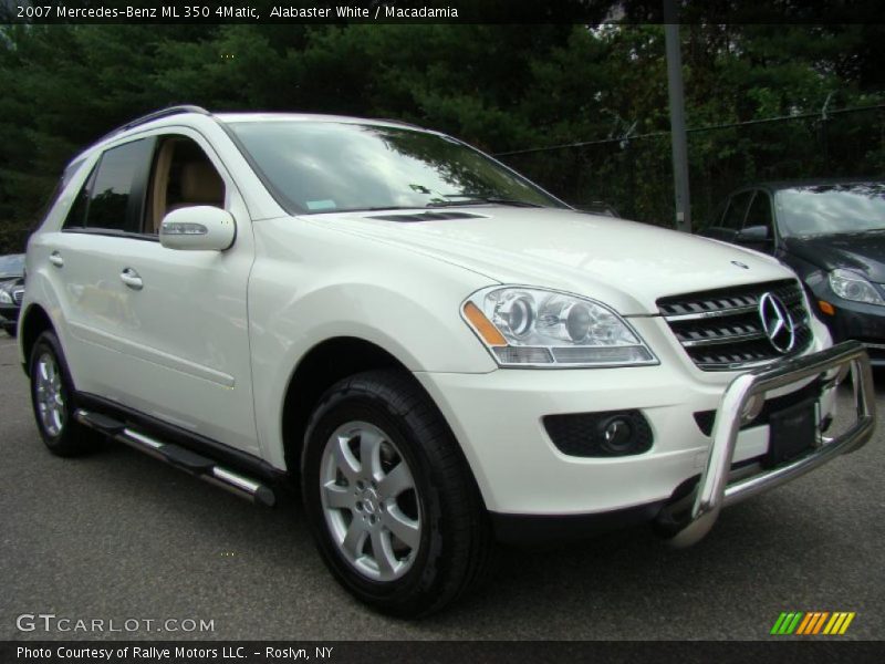 Alabaster White / Macadamia 2007 Mercedes-Benz ML 350 4Matic