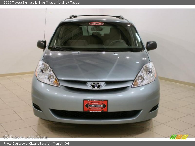 Blue Mirage Metallic / Taupe 2009 Toyota Sienna LE