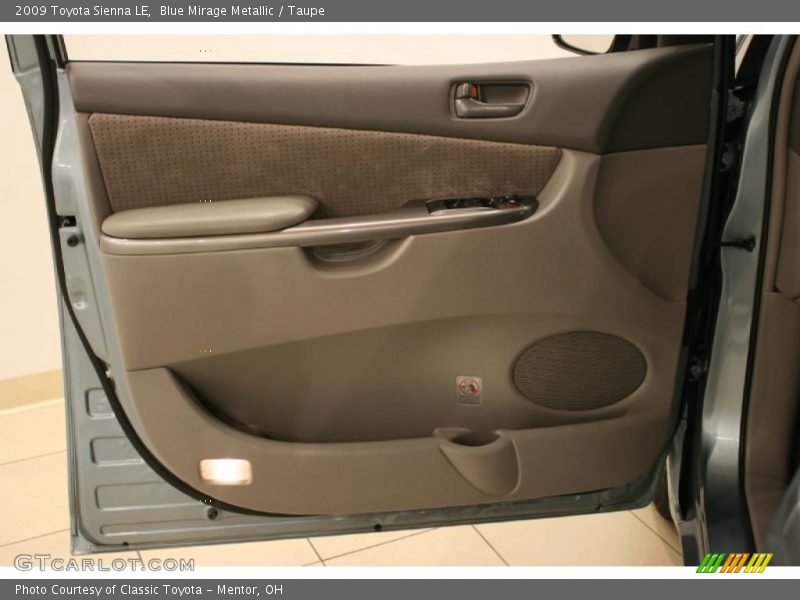 Blue Mirage Metallic / Taupe 2009 Toyota Sienna LE