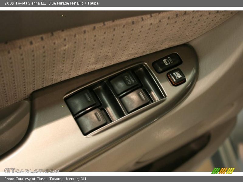 Blue Mirage Metallic / Taupe 2009 Toyota Sienna LE