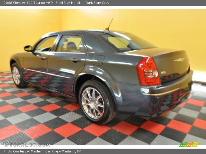 Steel Blue Metallic / Dark Slate Gray 2008 Chrysler 300 Touring AWD