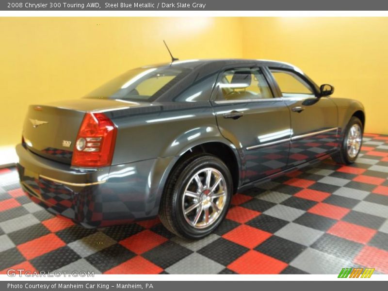 Steel Blue Metallic / Dark Slate Gray 2008 Chrysler 300 Touring AWD