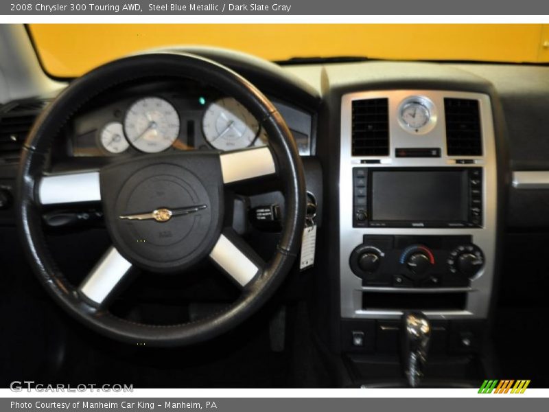 Steel Blue Metallic / Dark Slate Gray 2008 Chrysler 300 Touring AWD