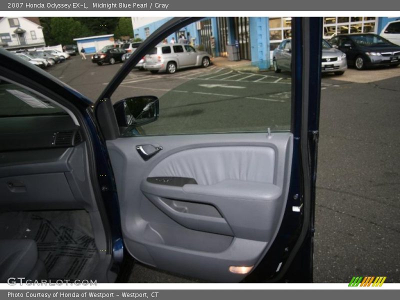 Midnight Blue Pearl / Gray 2007 Honda Odyssey EX-L