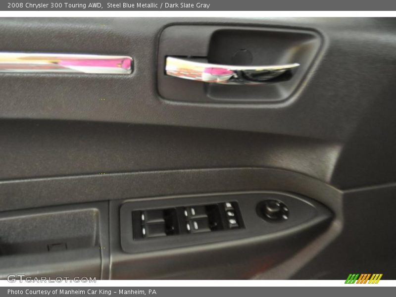 Steel Blue Metallic / Dark Slate Gray 2008 Chrysler 300 Touring AWD