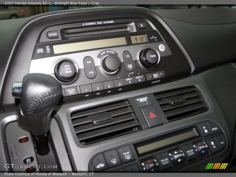 Midnight Blue Pearl / Gray 2007 Honda Odyssey EX-L