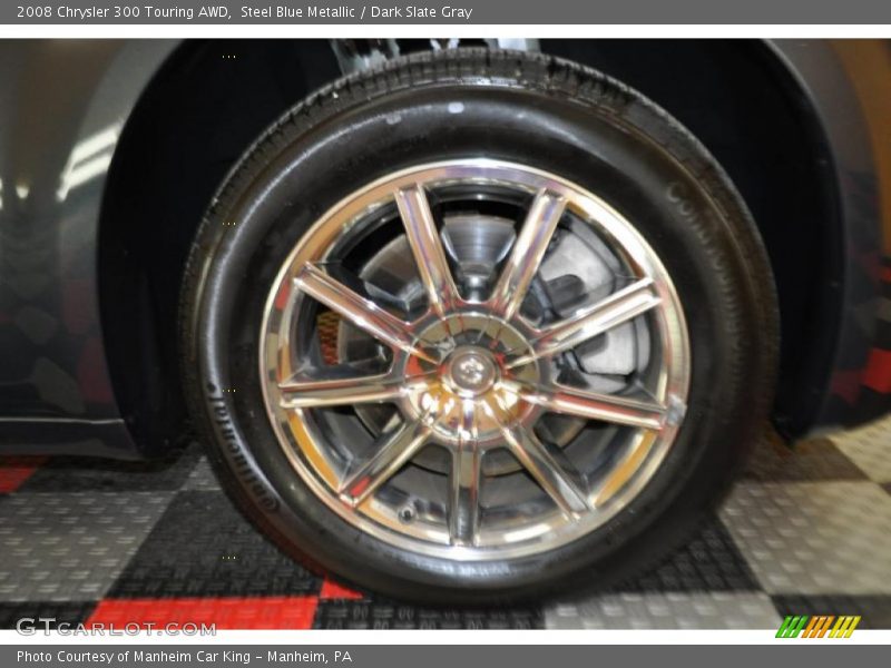 Steel Blue Metallic / Dark Slate Gray 2008 Chrysler 300 Touring AWD