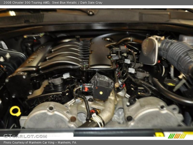 Steel Blue Metallic / Dark Slate Gray 2008 Chrysler 300 Touring AWD