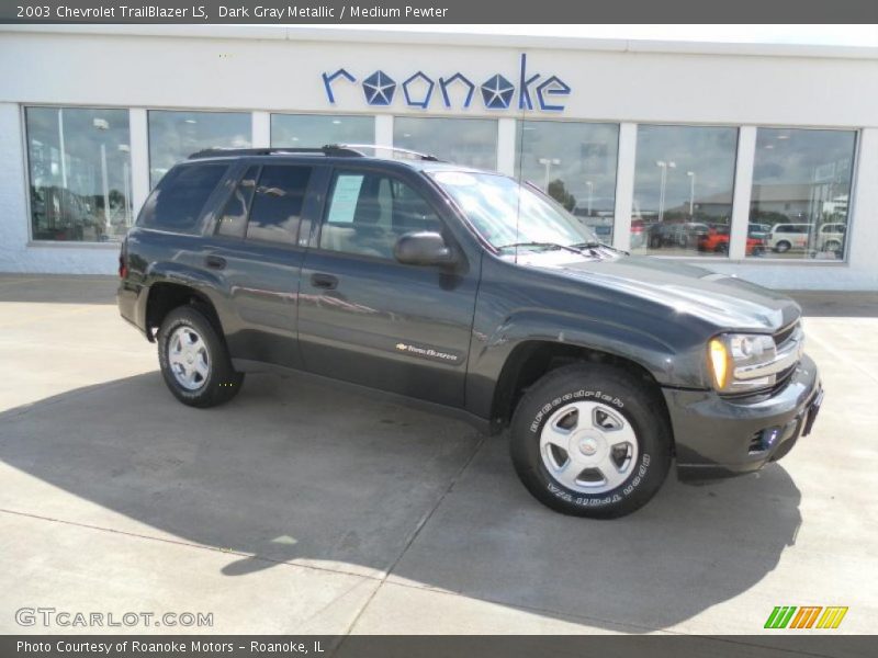 Dark Gray Metallic / Medium Pewter 2003 Chevrolet TrailBlazer LS