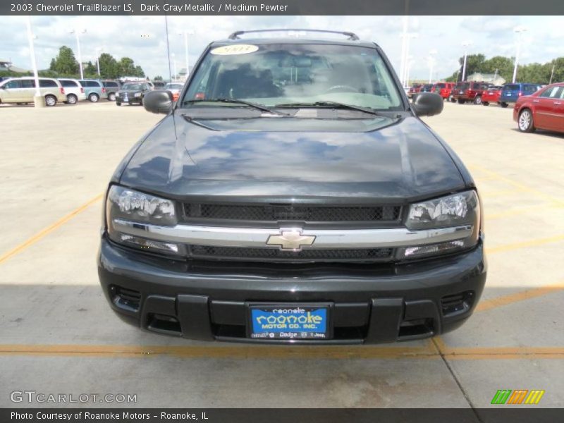 Dark Gray Metallic / Medium Pewter 2003 Chevrolet TrailBlazer LS
