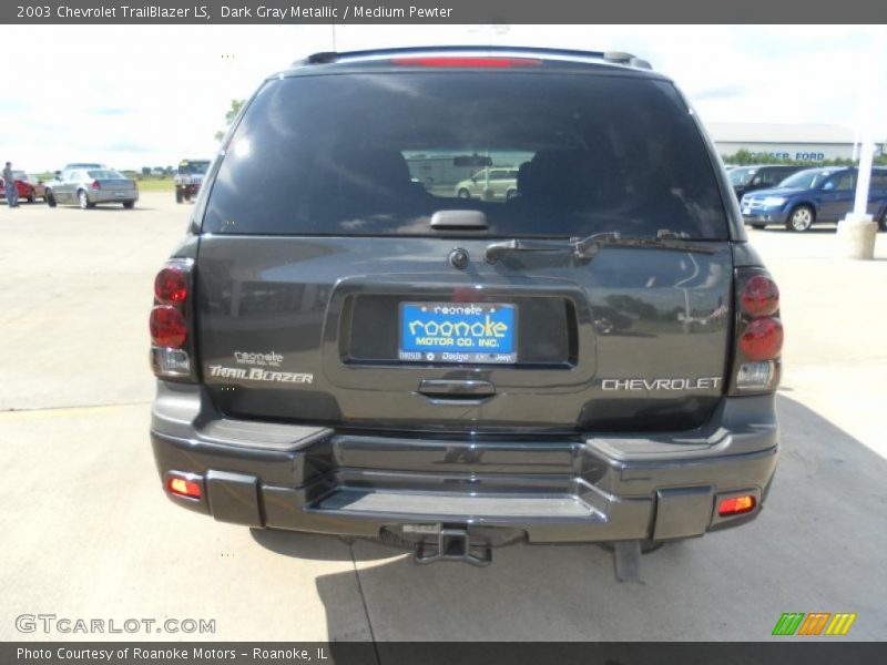 Dark Gray Metallic / Medium Pewter 2003 Chevrolet TrailBlazer LS