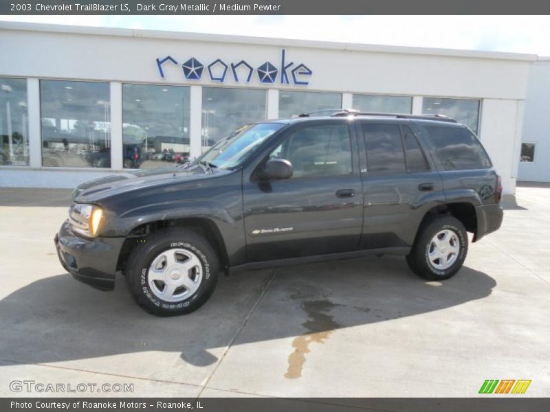 Dark Gray Metallic / Medium Pewter 2003 Chevrolet TrailBlazer LS