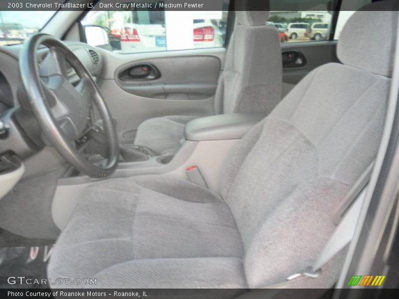 Dark Gray Metallic / Medium Pewter 2003 Chevrolet TrailBlazer LS