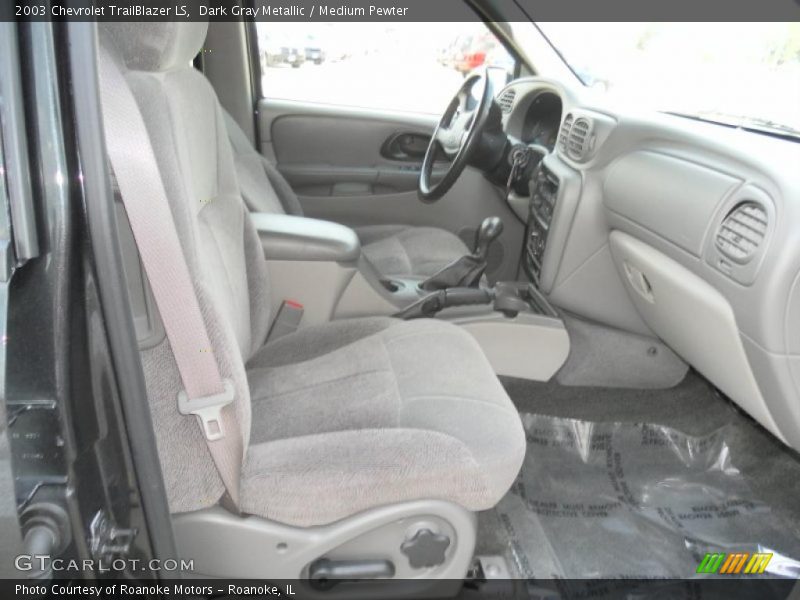 Dark Gray Metallic / Medium Pewter 2003 Chevrolet TrailBlazer LS