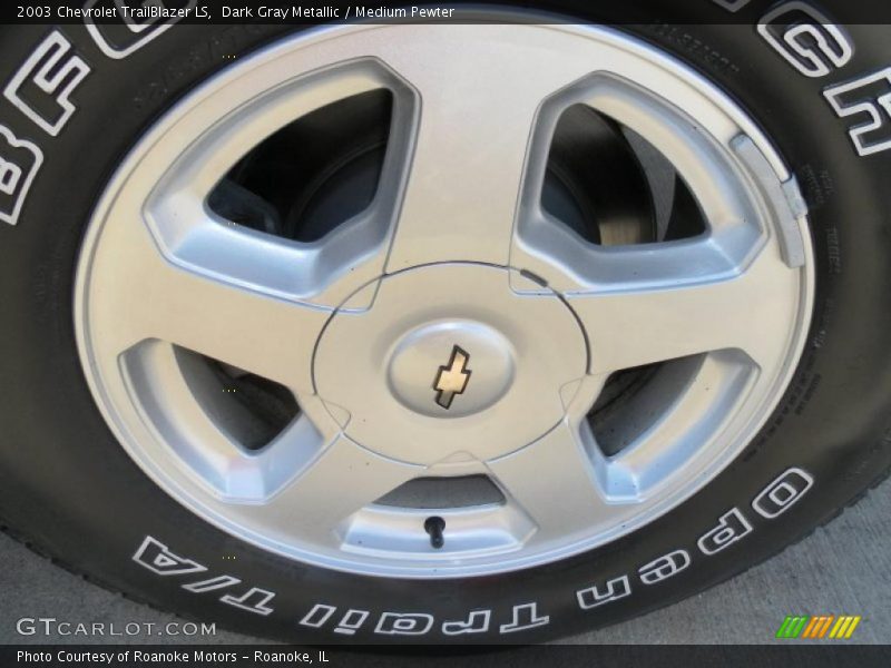 Dark Gray Metallic / Medium Pewter 2003 Chevrolet TrailBlazer LS