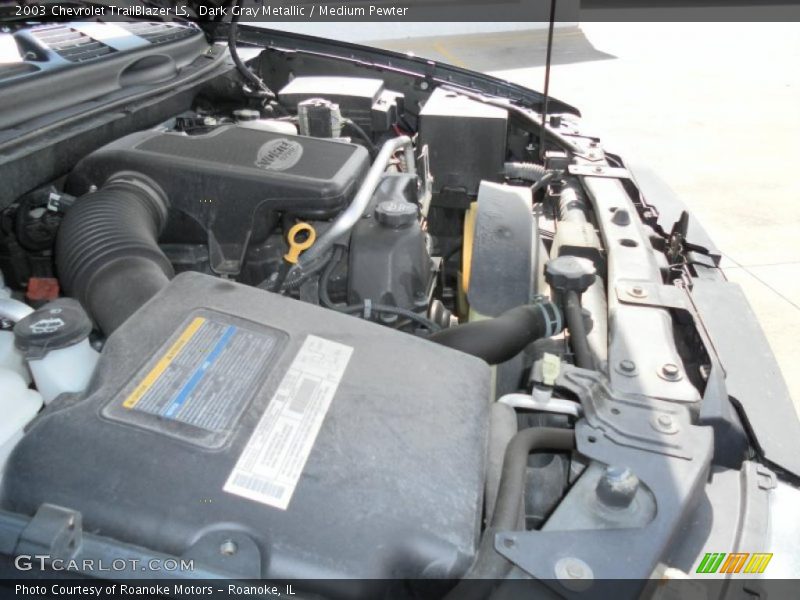 Dark Gray Metallic / Medium Pewter 2003 Chevrolet TrailBlazer LS