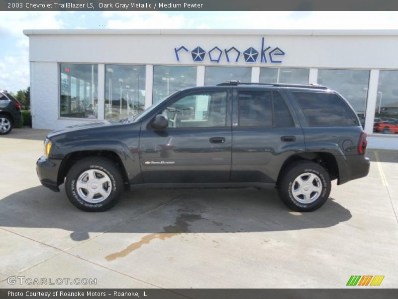 Dark Gray Metallic / Medium Pewter 2003 Chevrolet TrailBlazer LS