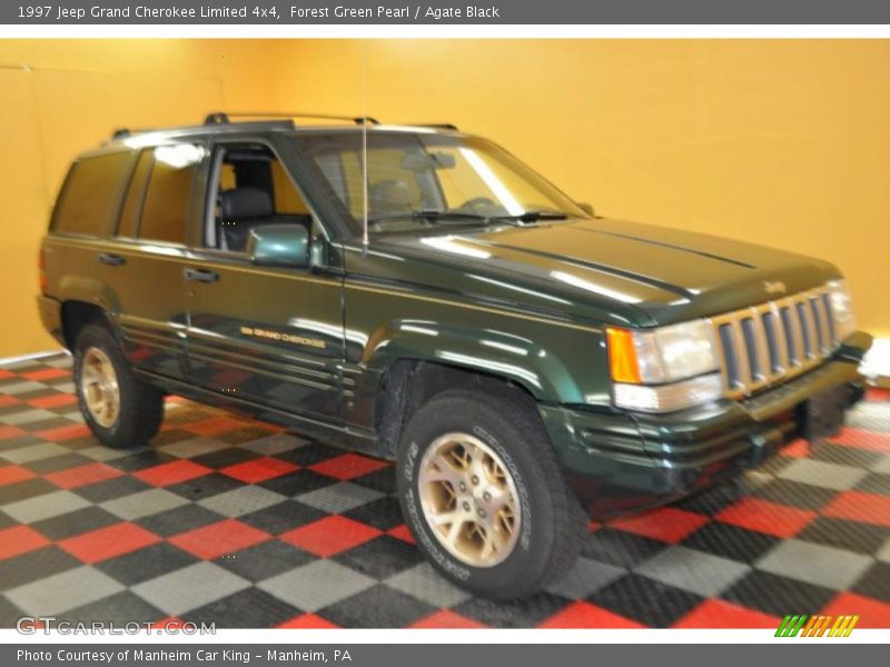 Forest Green Pearl / Agate Black 1997 Jeep Grand Cherokee Limited 4x4