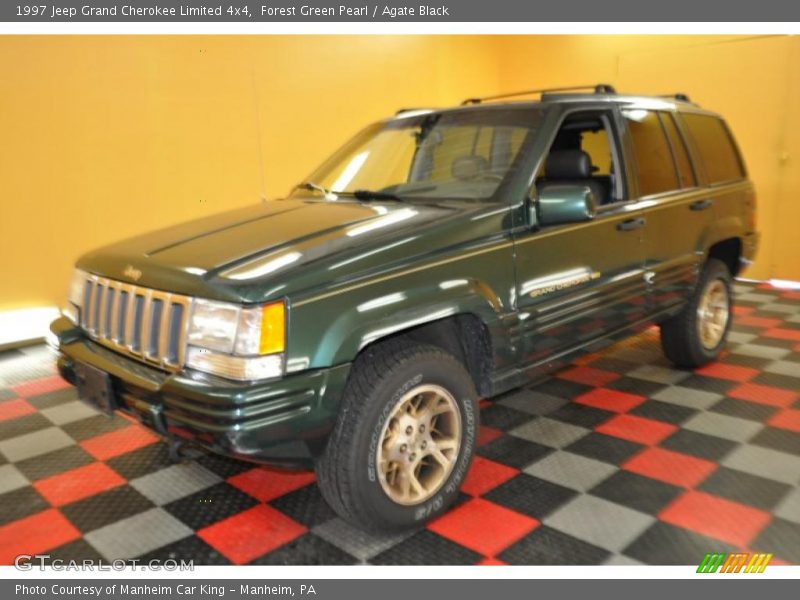 Forest Green Pearl / Agate Black 1997 Jeep Grand Cherokee Limited 4x4