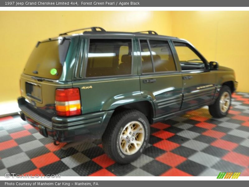 Forest Green Pearl / Agate Black 1997 Jeep Grand Cherokee Limited 4x4