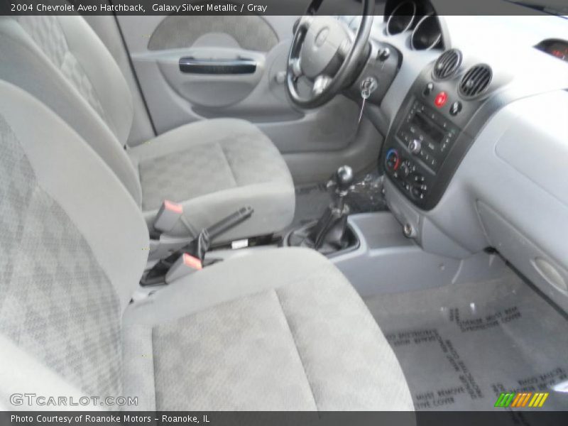 Galaxy Silver Metallic / Gray 2004 Chevrolet Aveo Hatchback