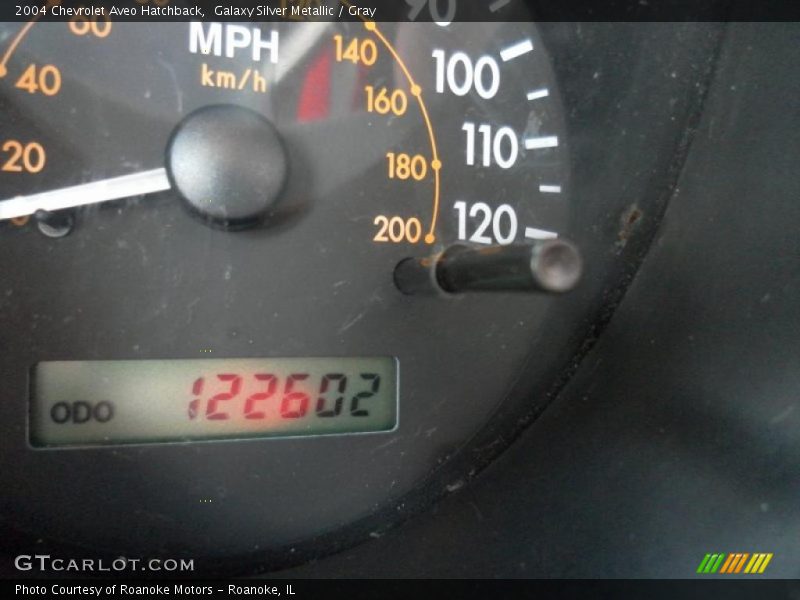 Galaxy Silver Metallic / Gray 2004 Chevrolet Aveo Hatchback
