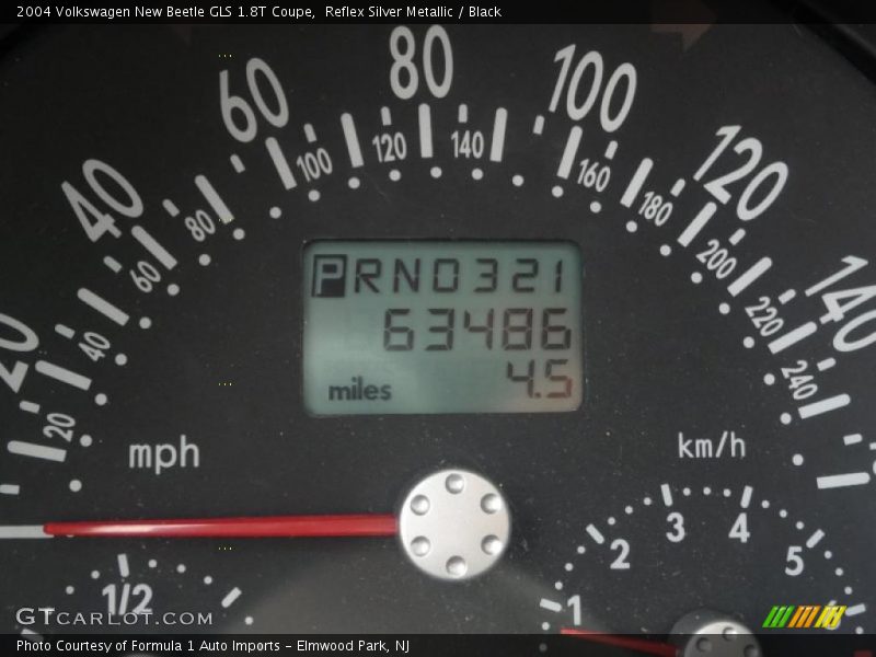 Reflex Silver Metallic / Black 2004 Volkswagen New Beetle GLS 1.8T Coupe