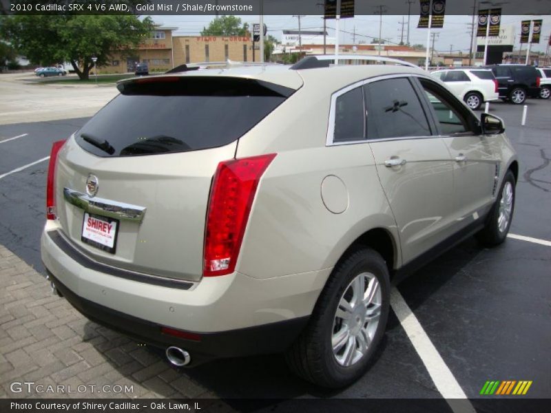 Gold Mist / Shale/Brownstone 2010 Cadillac SRX 4 V6 AWD