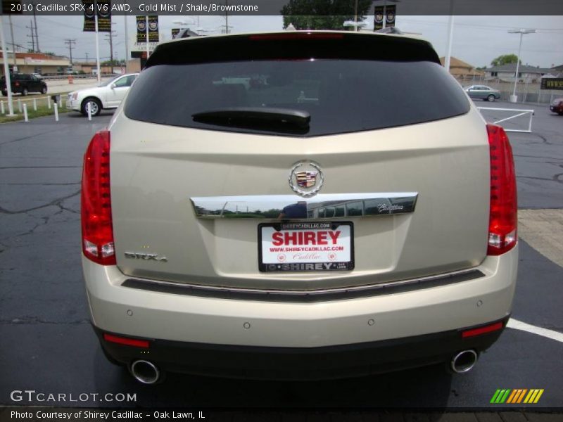Gold Mist / Shale/Brownstone 2010 Cadillac SRX 4 V6 AWD