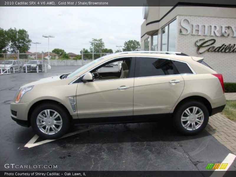 Gold Mist / Shale/Brownstone 2010 Cadillac SRX 4 V6 AWD