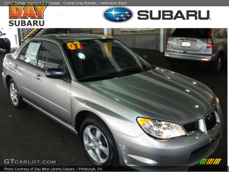 Crystal Gray Metallic / Anthracite Black 2007 Subaru Impreza 2.5i Sedan