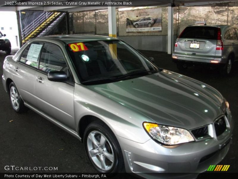 Crystal Gray Metallic / Anthracite Black 2007 Subaru Impreza 2.5i Sedan