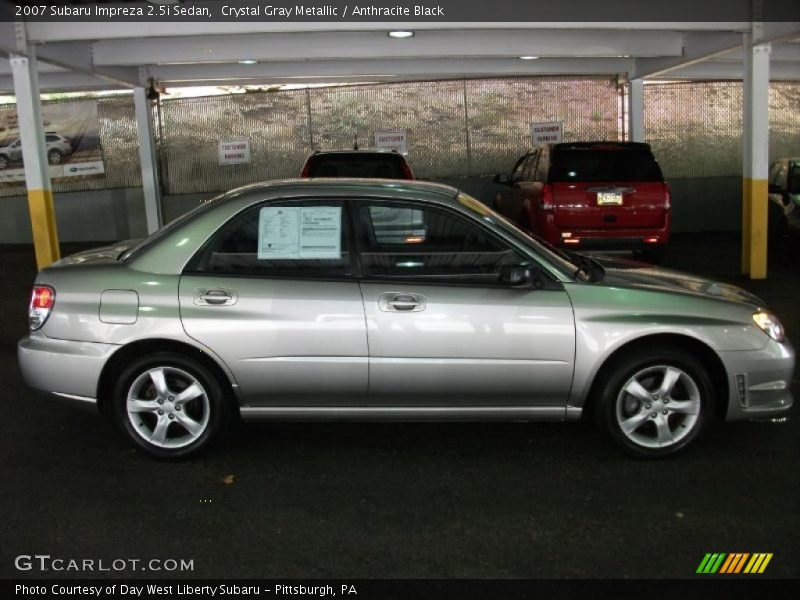 Crystal Gray Metallic / Anthracite Black 2007 Subaru Impreza 2.5i Sedan