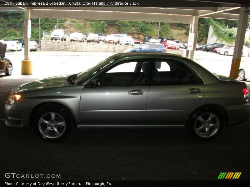 Crystal Gray Metallic / Anthracite Black 2007 Subaru Impreza 2.5i Sedan