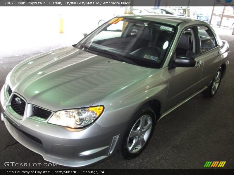Crystal Gray Metallic / Anthracite Black 2007 Subaru Impreza 2.5i Sedan