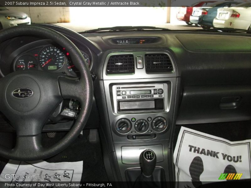 Crystal Gray Metallic / Anthracite Black 2007 Subaru Impreza 2.5i Sedan