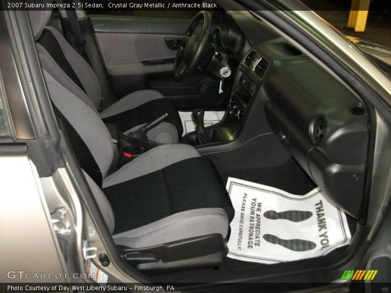 Crystal Gray Metallic / Anthracite Black 2007 Subaru Impreza 2.5i Sedan